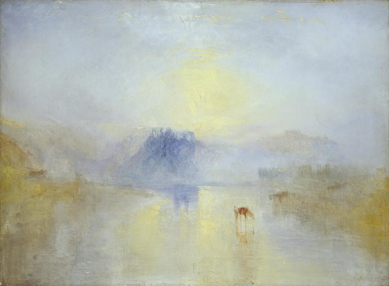 Turner's painting of Norham Castle at sunrise